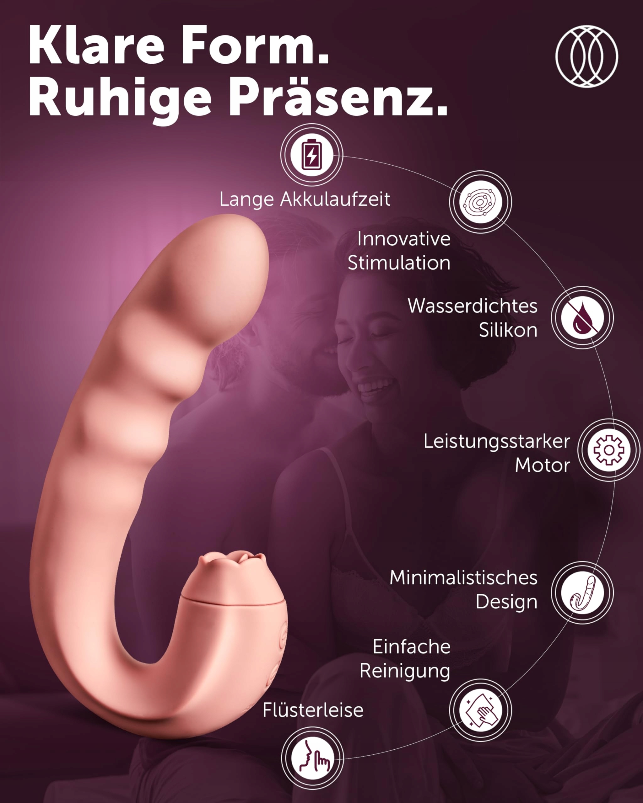 INTIMA LURE Stymulator Klitorisu Z Funkcją Liza Z Rotacją Dla G Punktu — miniatura 4