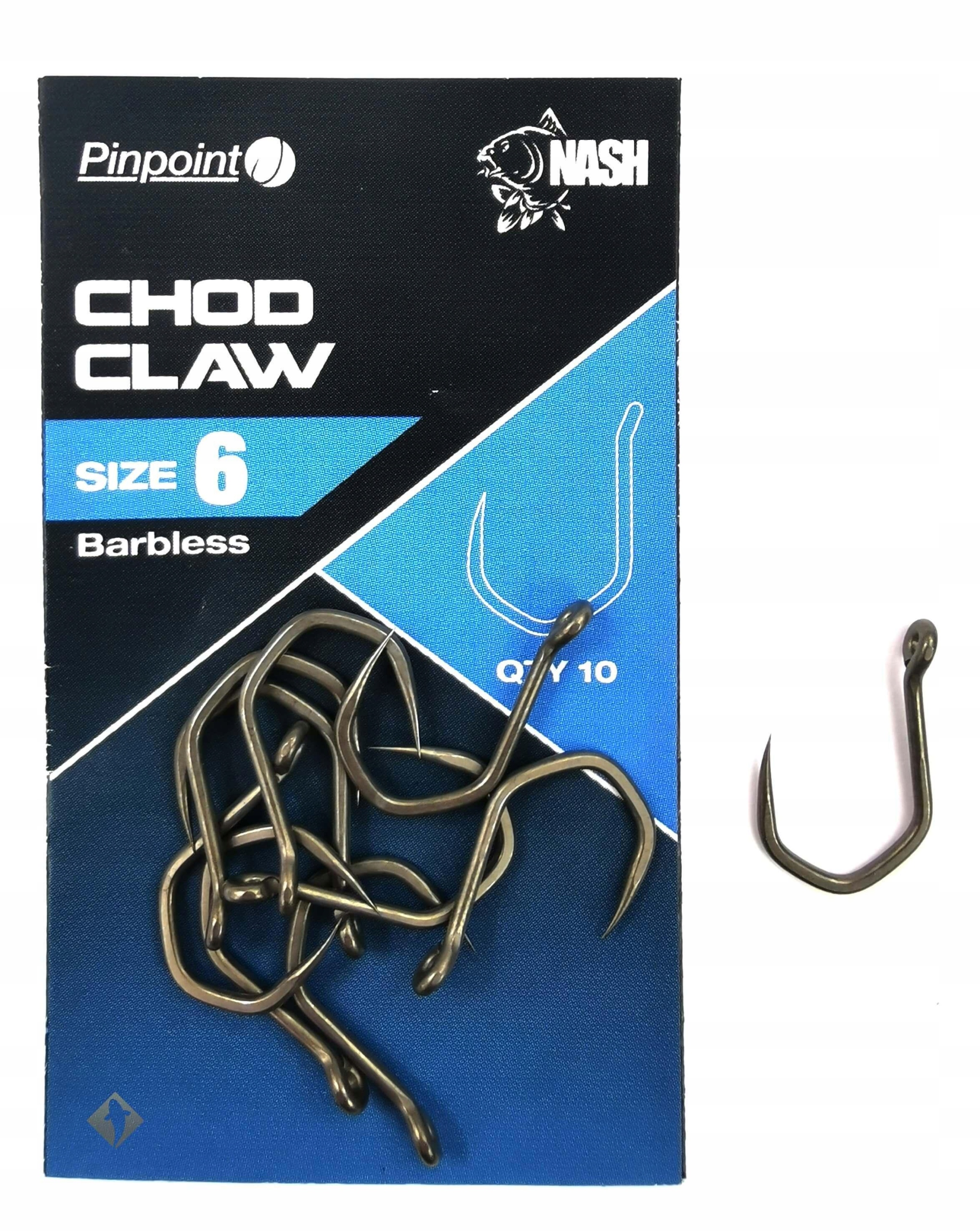 Nash Haczyki Chod Claw 8 bezzadziorowe 10szt