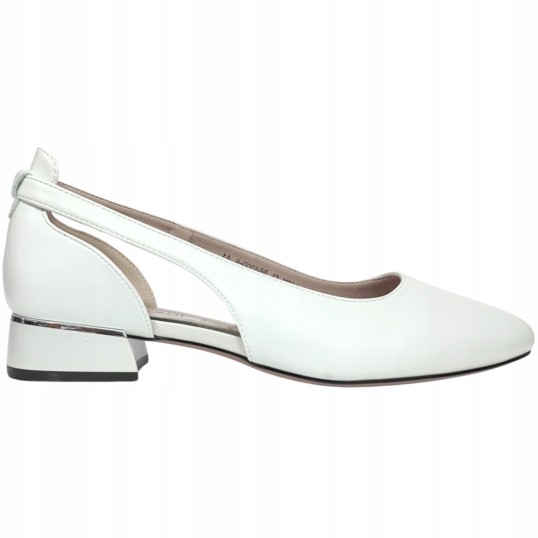 Czółenka Damskie Ażurowe Boki Płaski Obcas rozm. 40