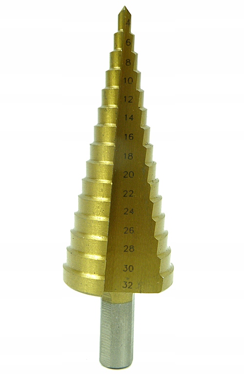 WIERTŁA STOŻKOWE STOPNIOWE DO METALU HSS 3 el. Kod producenta 0322