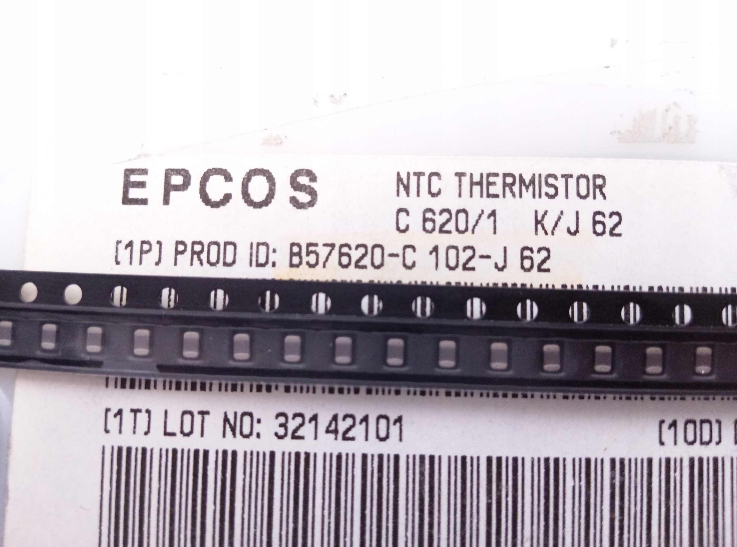 [5szt] Termistor Ntc Smd 0805 1K 5% Epcos B=3730K