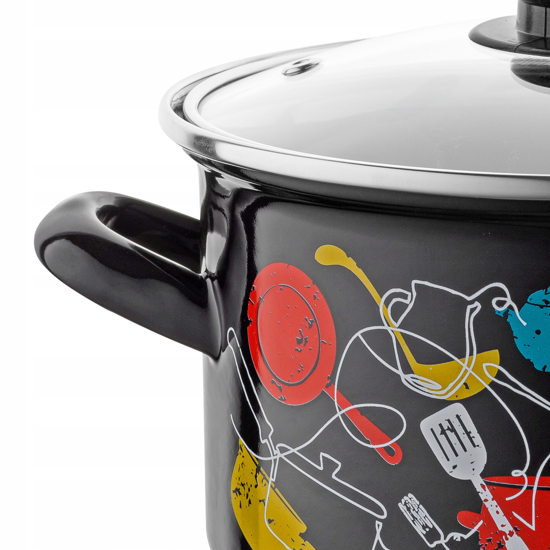 ZESTAW GARNKÓW EMALIOWANYCH MALENA INDUKCJA 8 EL Materiał stal