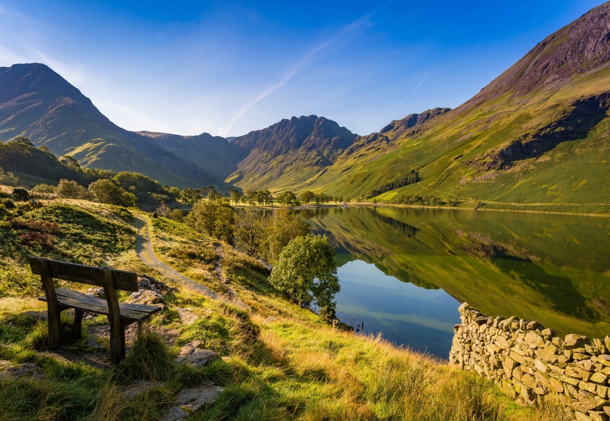 

Fototapeta Flizelinowa Jezioro Góry 152x104