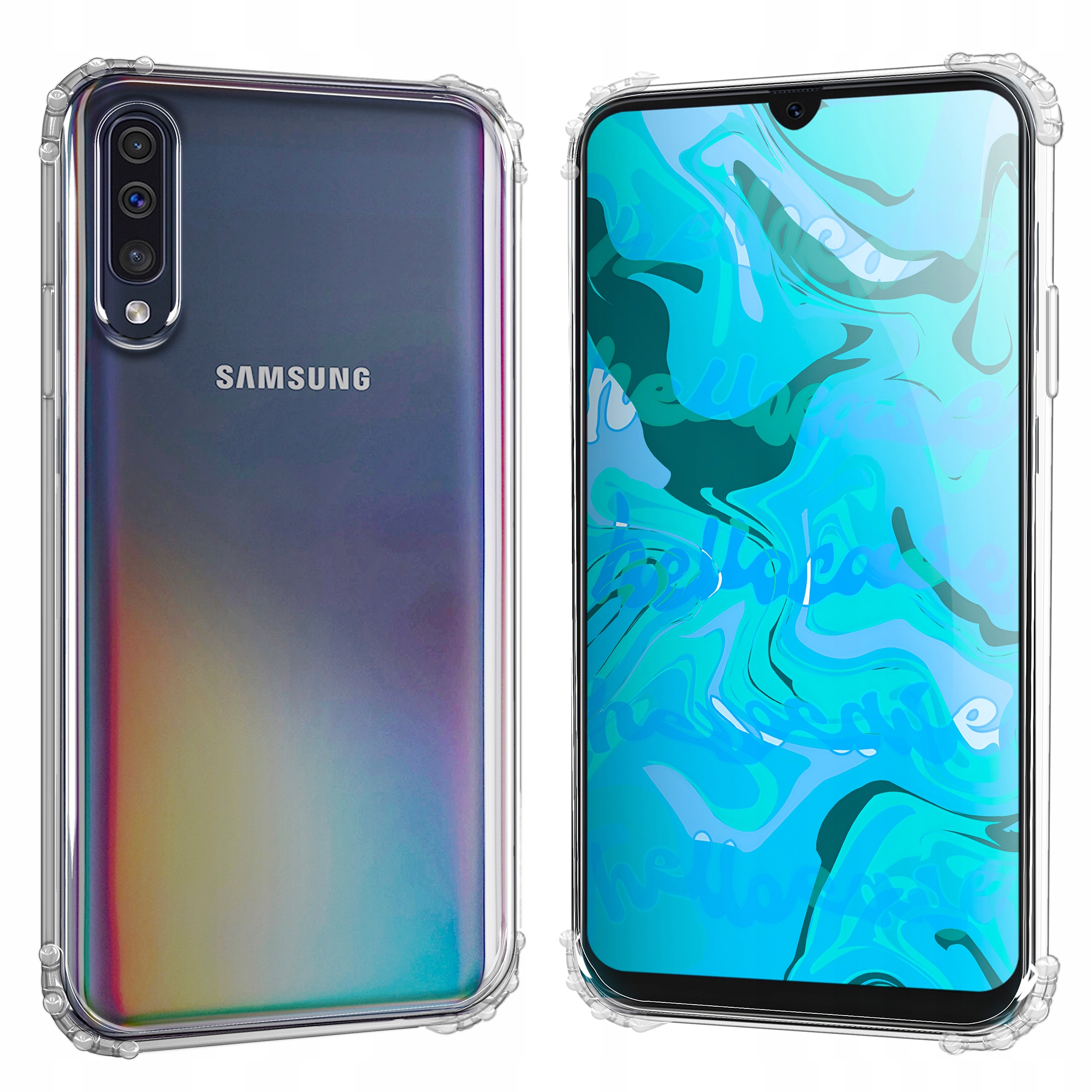ETUI PANCERNE DO SAMSUNG GALAXY A50 / A30S / A50S | CASE SILIKON + SZKŁO Marka Hello Case