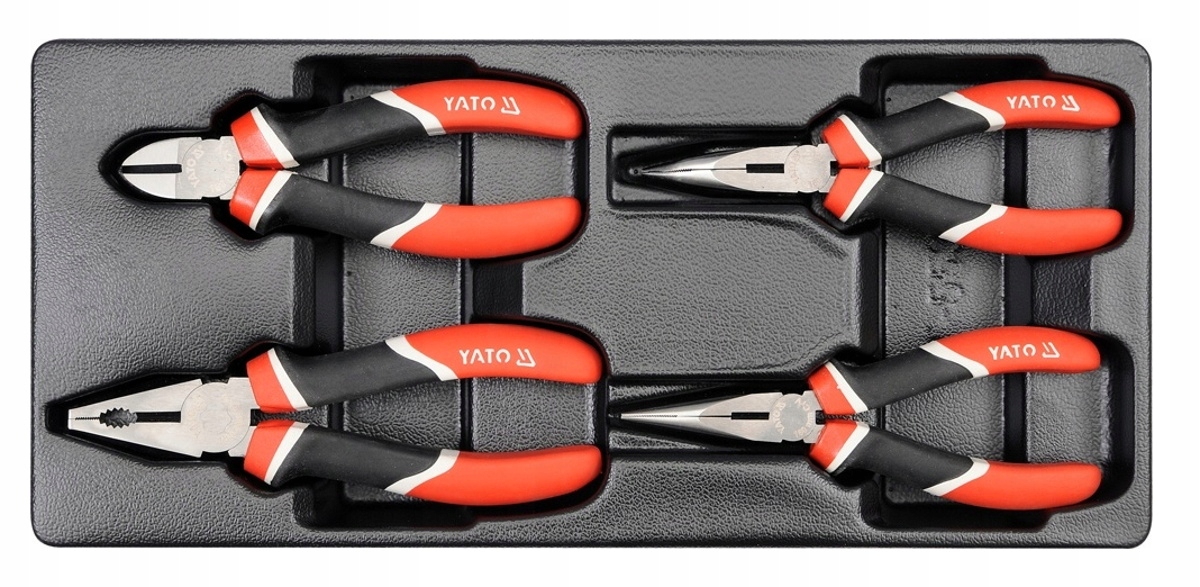 ZESTAW SZCZYPIEC 4 SZTUKI WKŁAD DO SZUFLADY YATO SZCZYPCE