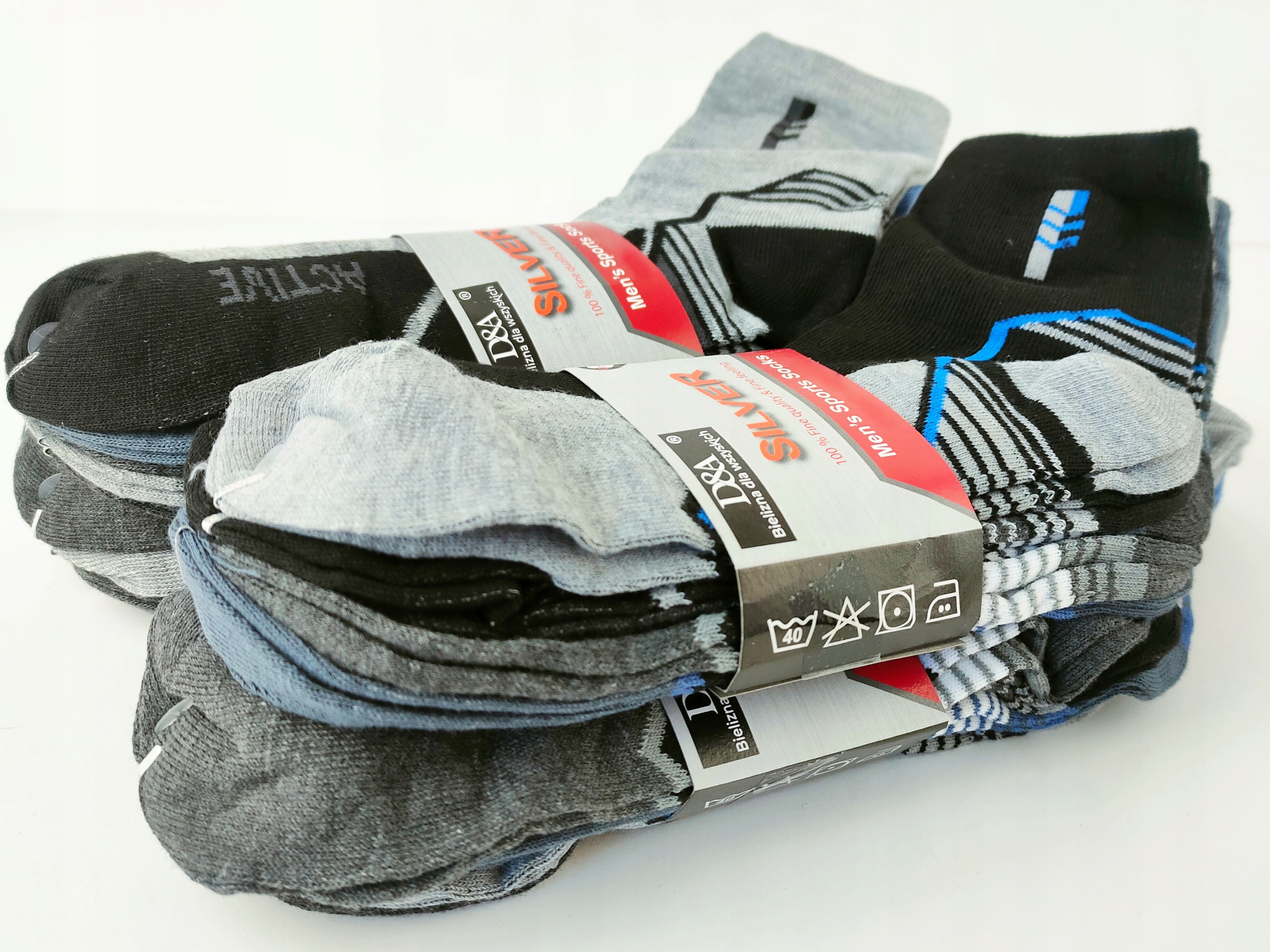 10 Par Skarpety Robocze TRWAŁE Bawełniane ANTYBAKTRYJNE +POLSKIE WKŁADKI AG Materiał dominujący bawełna