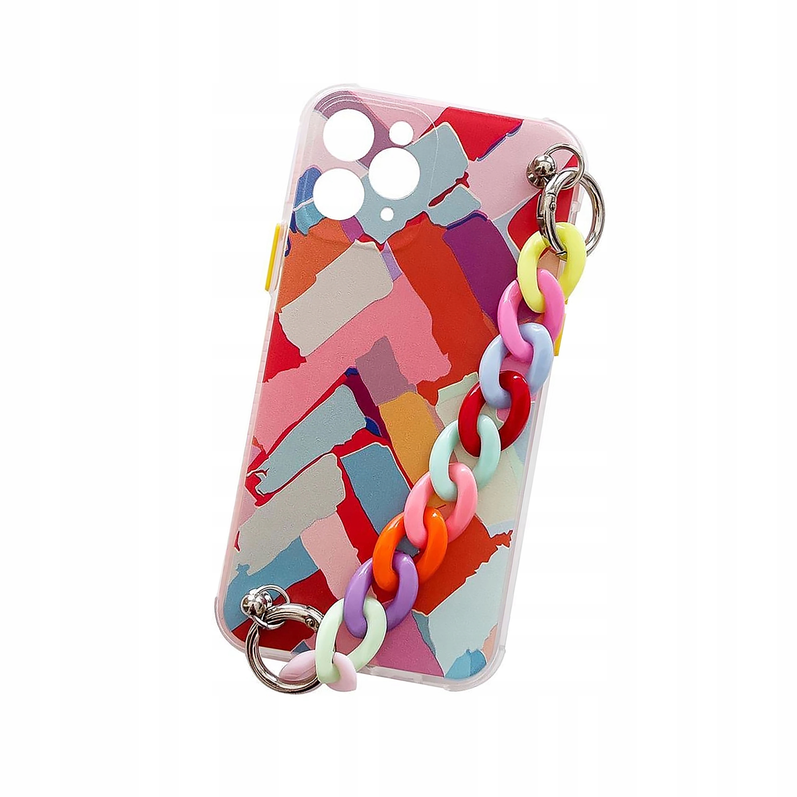Color Chain Case żelowe elastyczne etui z zawieszką do iPhone 13 Pro