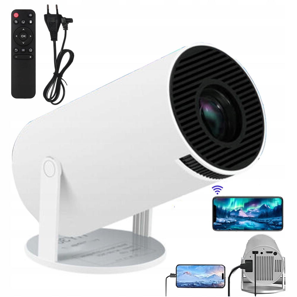 Projektor Přenosný 2.4/5G Wifi Android Tv Hdmi Tv Reproduktor