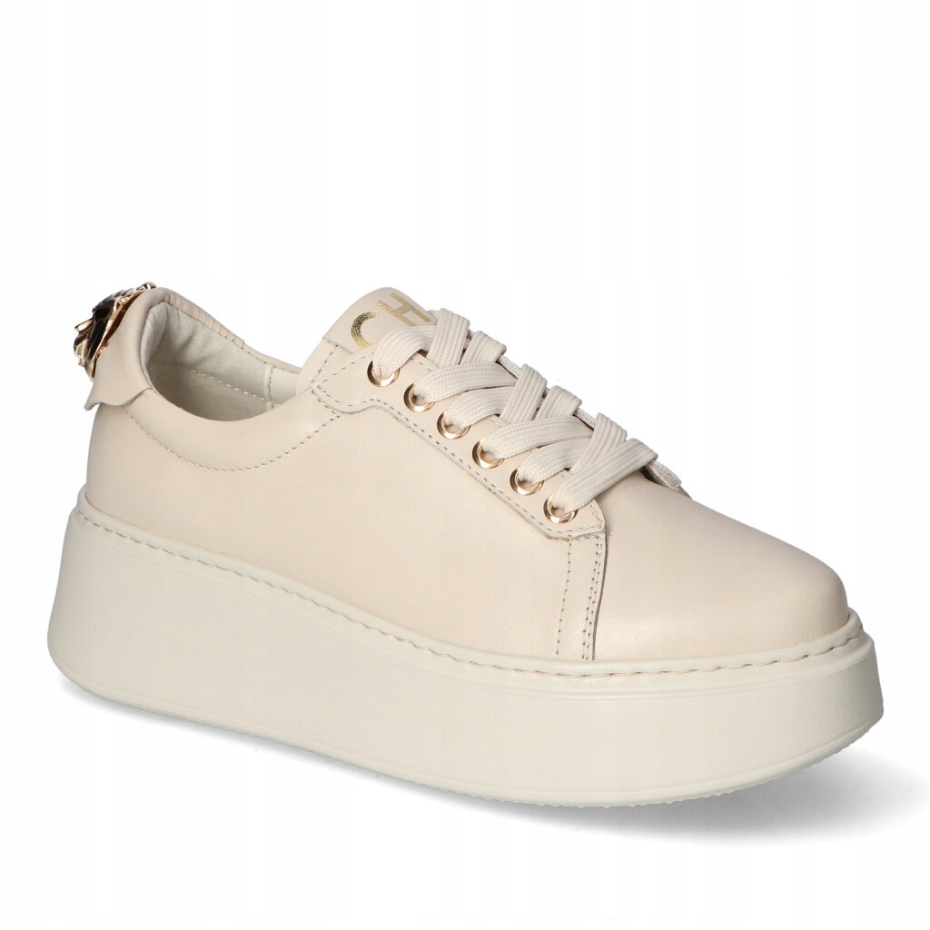 Tenisky Chebello 4367-157 Světle béžová lico 38