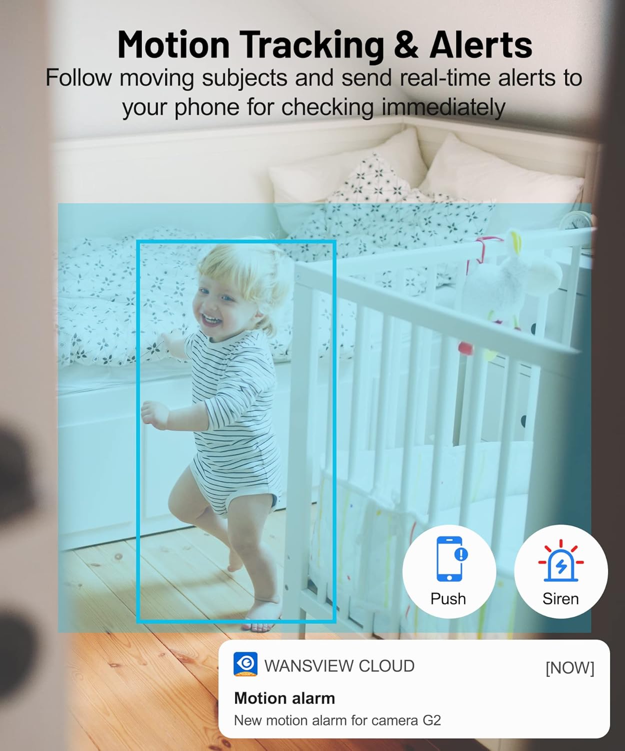 GALAYOU Kamera 2K Wewnętrzna WiFi 360° Audio Dwukierunkowe Alexa Google — miniatura 12