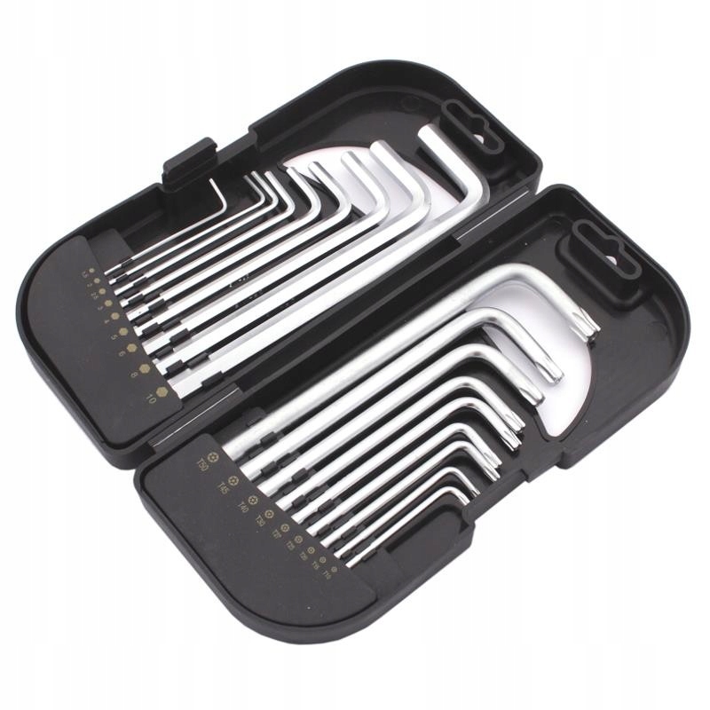 ZESTAW KLUCZE IMBUSOWE + TORX 18CZ STAL CrV