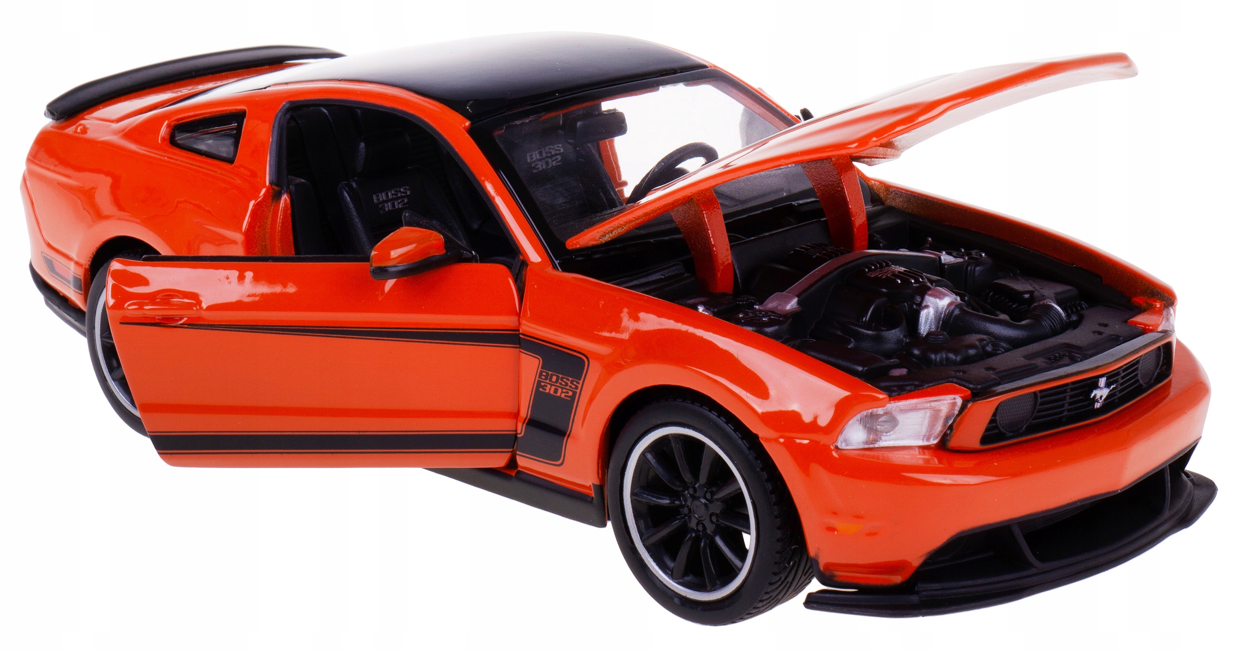 Ford Mustang Boss 302 Model Kovový Maisto 1:24 Oranžový
