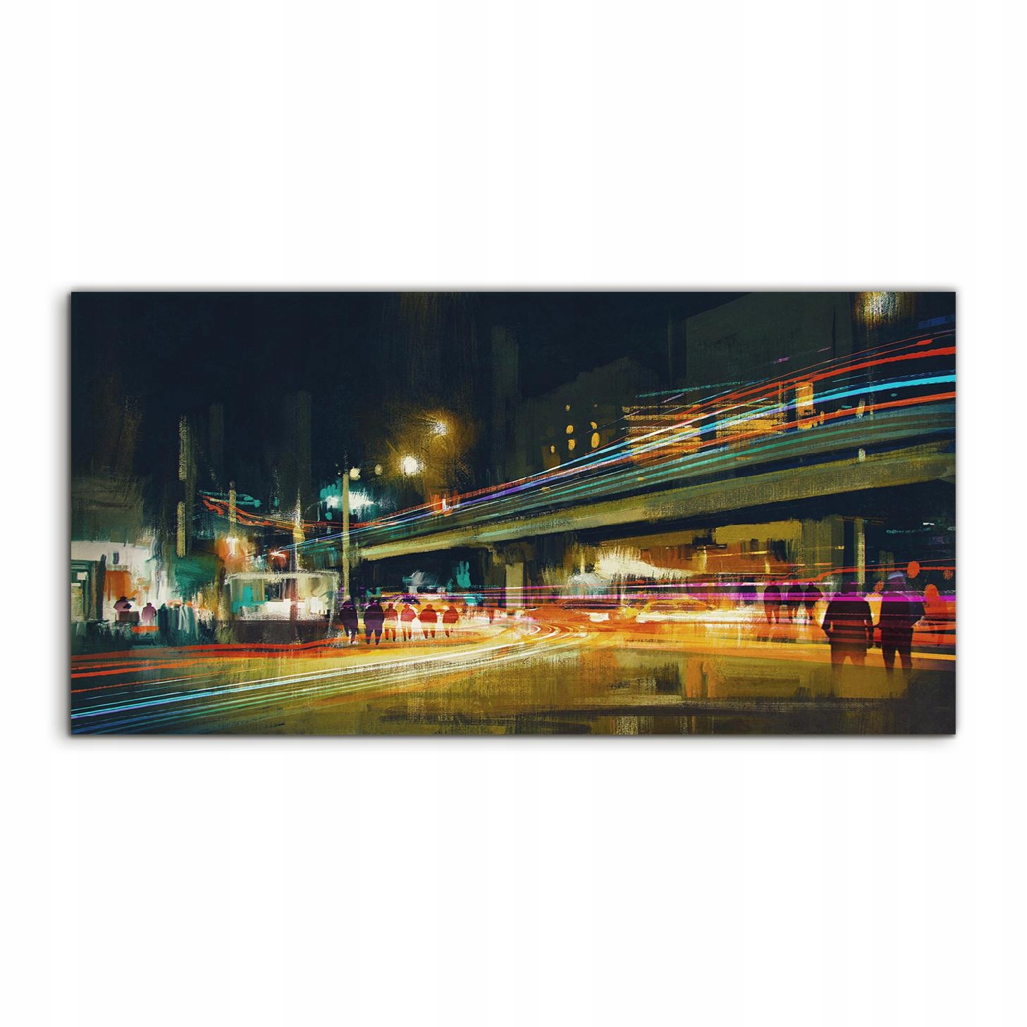 

Obraz akrylowy 120x60 na ścianę Miasto Ulica Noc