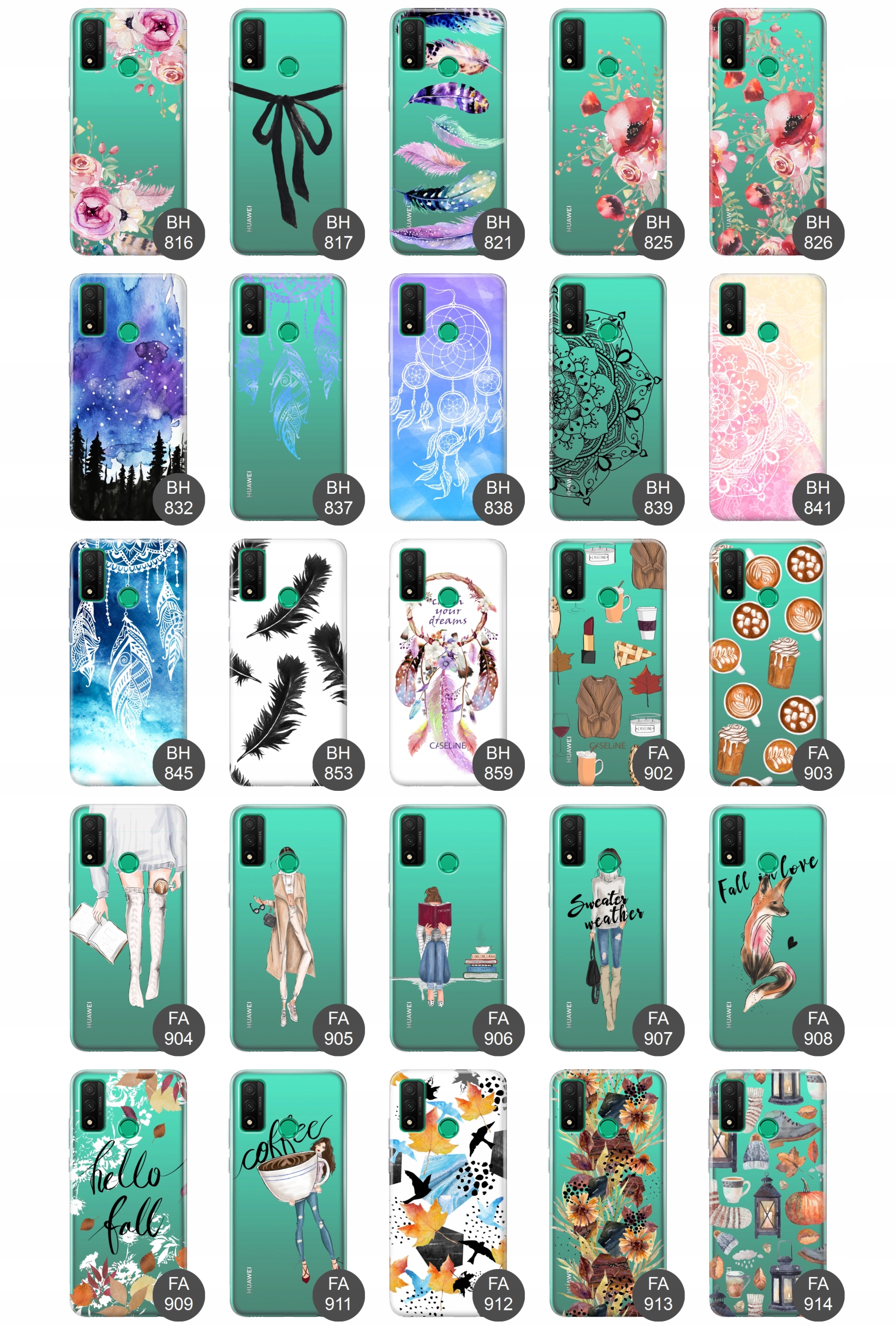 Etui do Huawei P SMART 2020 case guma wzory