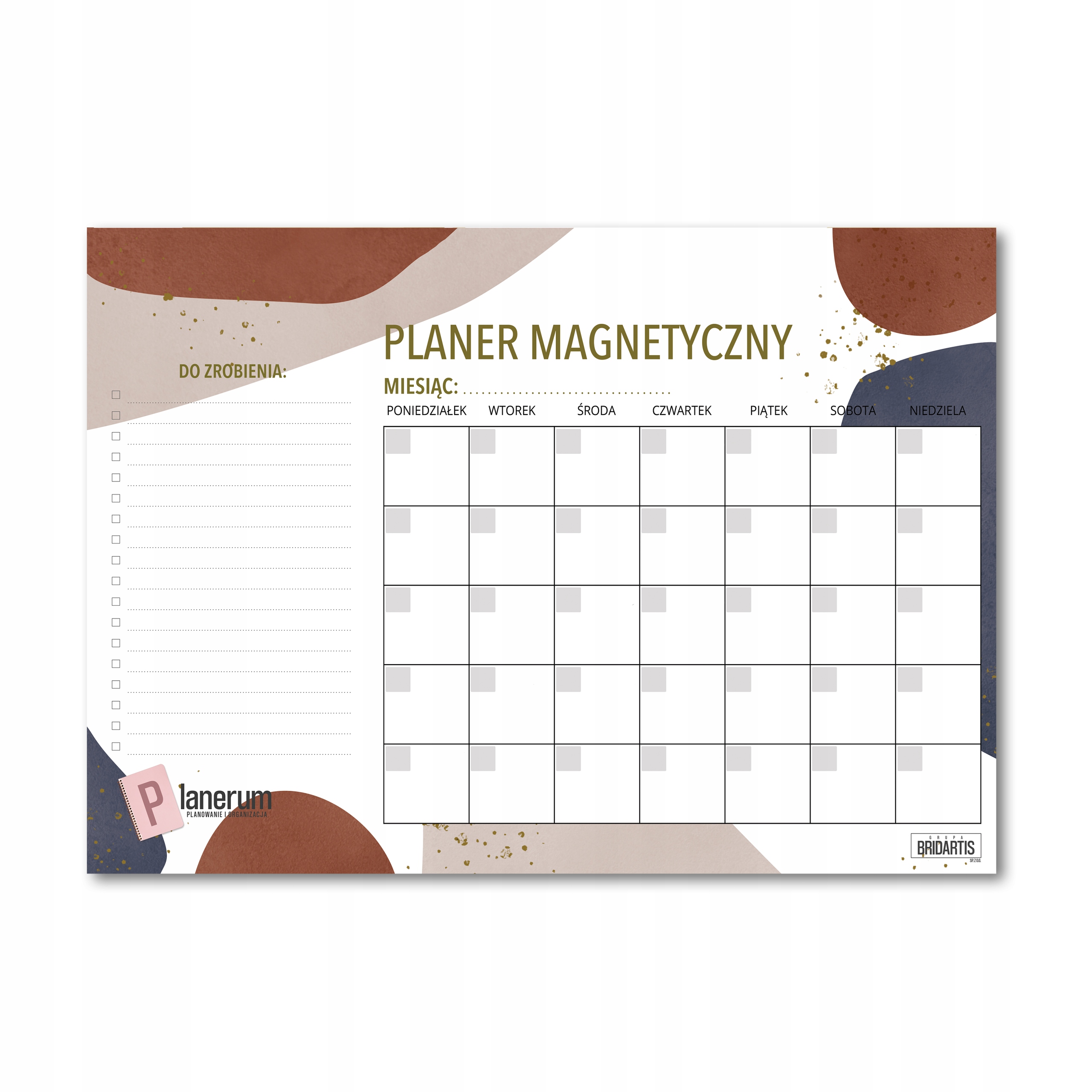 

Tablica Kalendarz Planer Magnes A4 XL Abstract