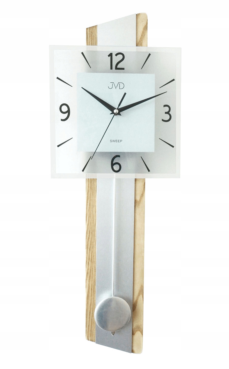 Tichý Drevený Nástenný Hodinový Stroj S Kyvadlom NS19030