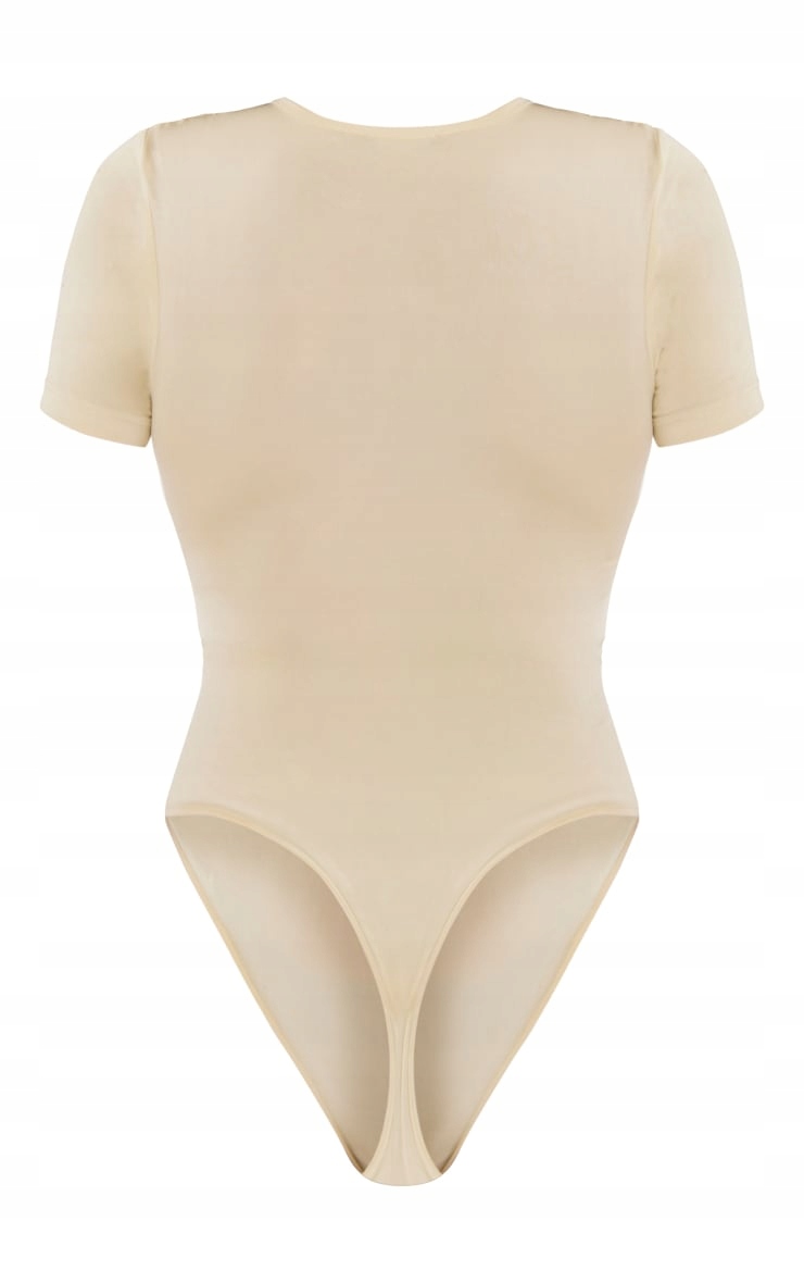 PRETTYLITTLETHING BODY BEŻOWE GŁADKIE R.L F574113 Kolor beżowy