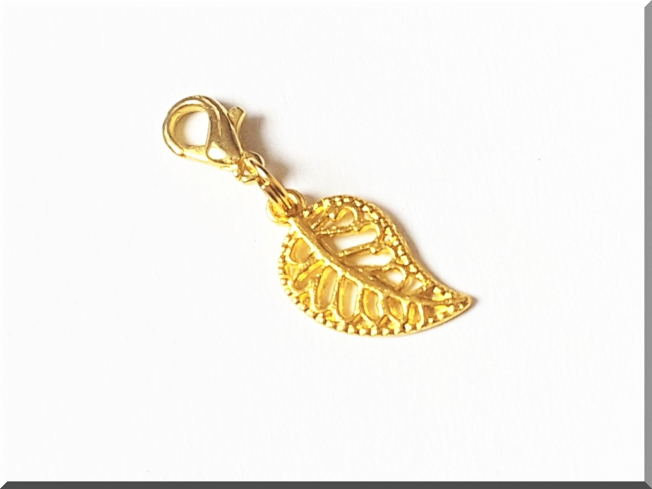

Metalowa Zawieszka Charms Ażurowy Listek 011