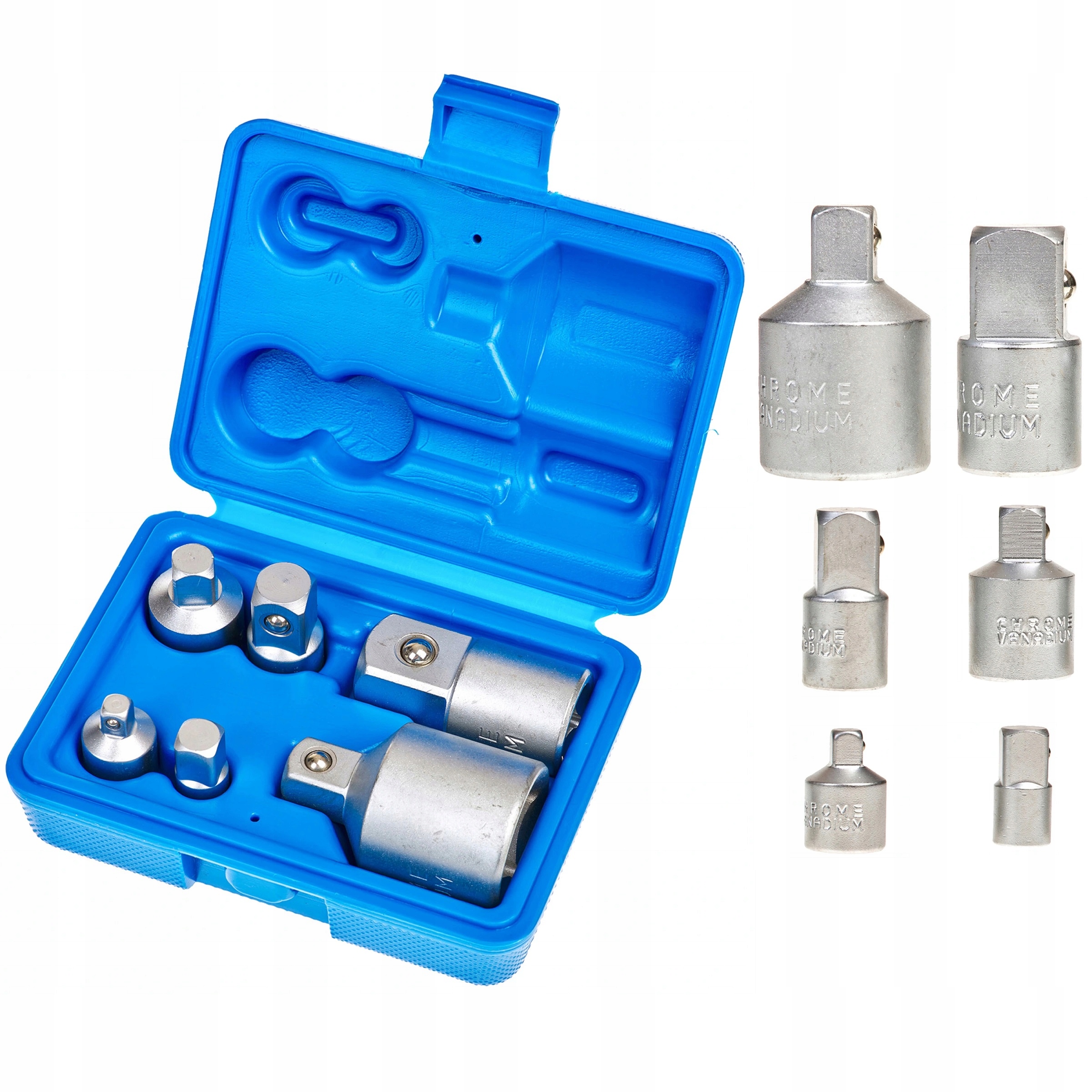 Redukcje Adaptery Redukcyjne 1/2 1/4 3/8 3/4 6 Szt.crv Adaptery Redukcyjne