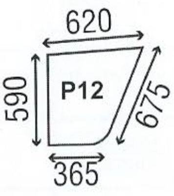 sklo pro traktor Renault řady F, V a Lb dveře