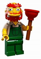 Lego colsim2-13 sim039 The Simpsons 2 Nová Sáček Zahradník Willie
