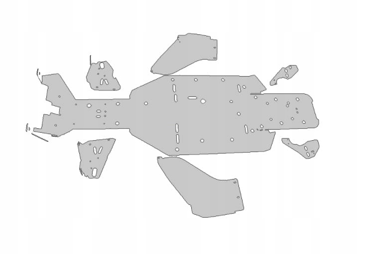 OSLONY SPODU UTV ALU CAN AM COMMANDER OD 2017