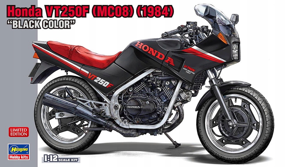 Honda VT250F (MC08) (1984) Černá barva 1:12 Hasegawa 21755