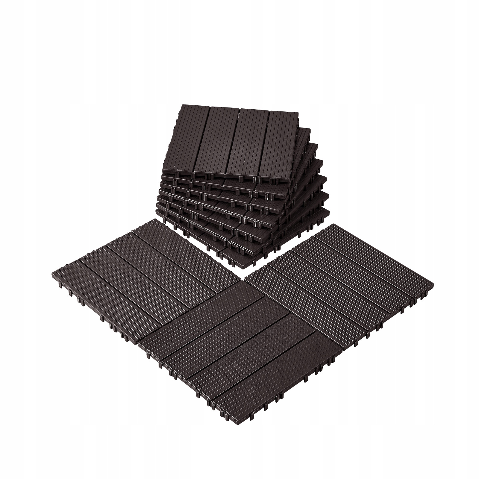 Terasové Dlaždice Vevor 10 Ks 30X30 CM Vodotesné, Protišmykové, Silné