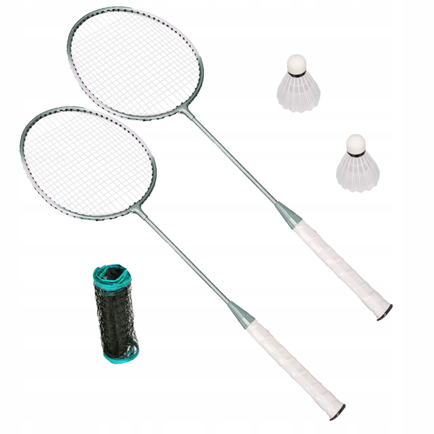 Badmintonový set s hliníkovou sítí rakety 4v1 mobilní sada