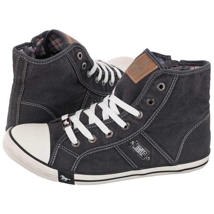 

Buty Trampki za Kostkę Mustang Czarne 50C0014