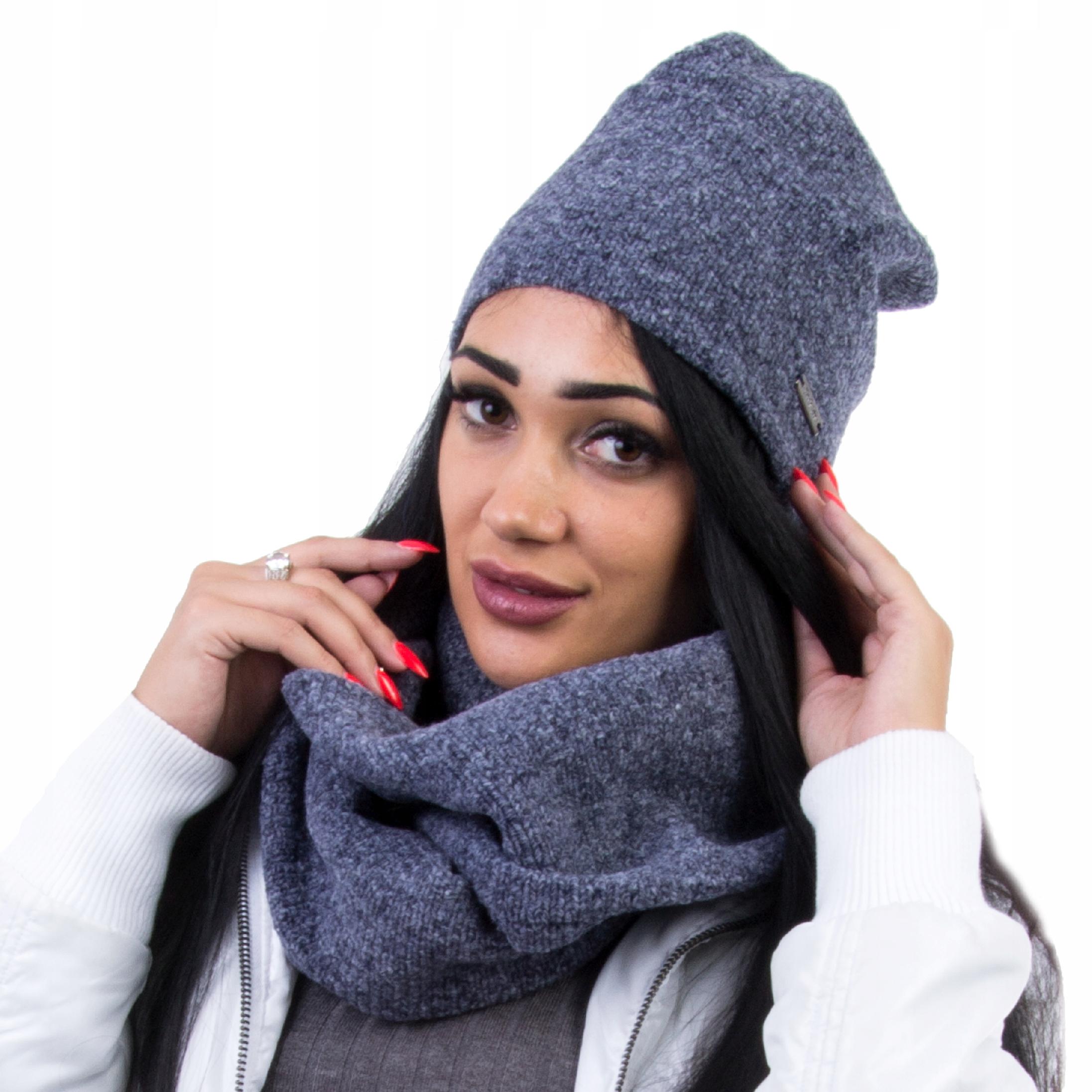 

C166 Komplet Zimowa Czapka Z Kominem Z Polaru