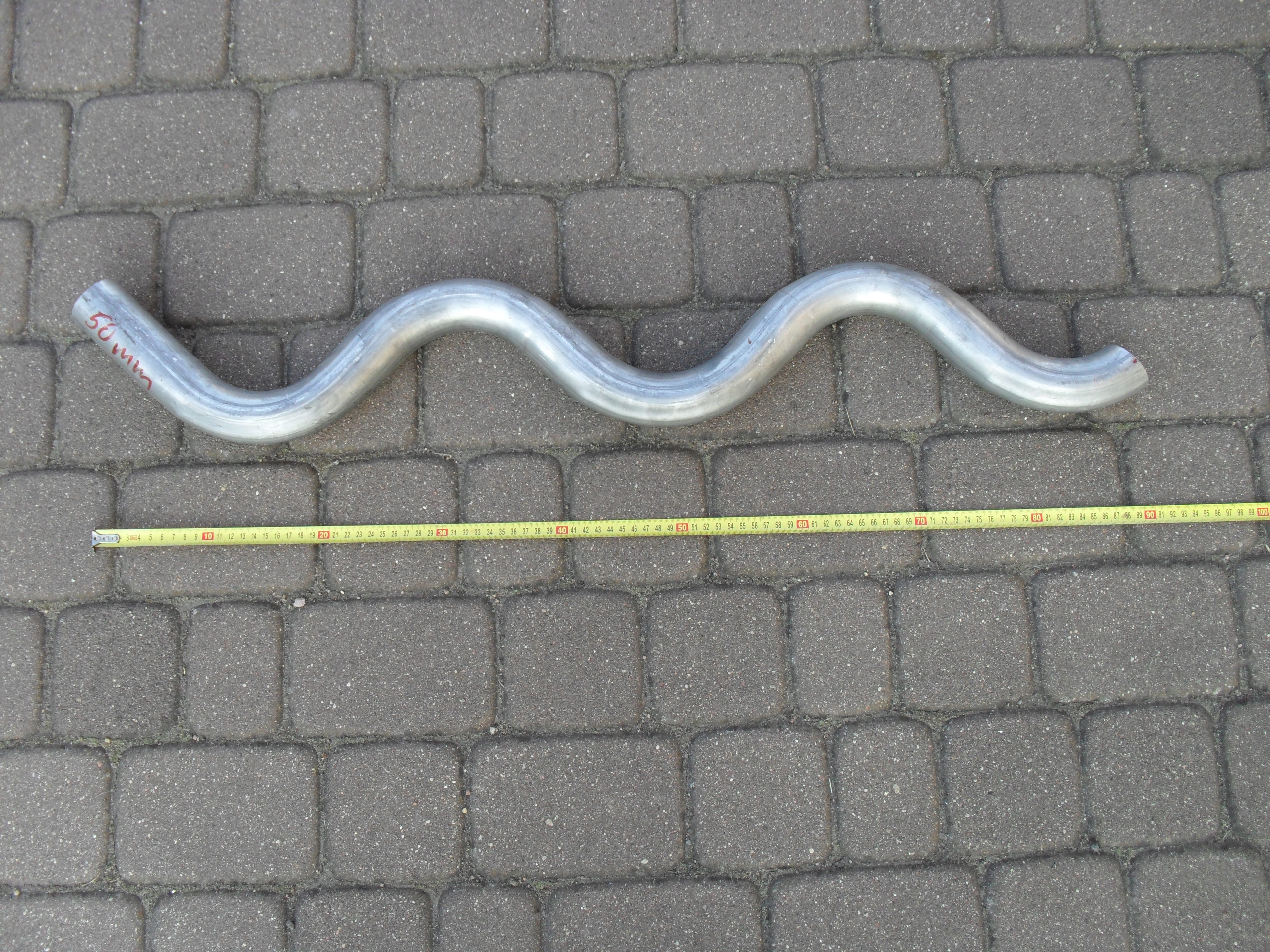 RURA WYDECHOWA wężownica fi 50 mm kolanko gięta Producent części Inny