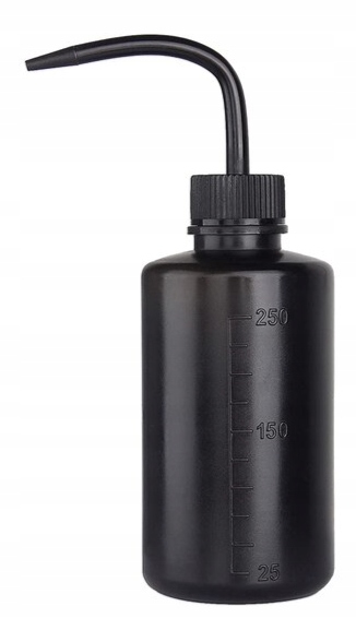 BUTELKA TRYSKAWKA 250ml BUTELECZKA DO MYCIA RZĘS BLACK