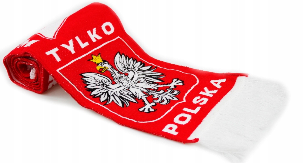 Szalik kibica Polska szal dwustronny dziany kibicowski Reprezentacji Polski Marka inna