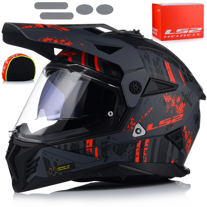 Motocyklová Prilba LS2 MX702 Pioneer Enduro Cross Quad Atv Sklo Blenda