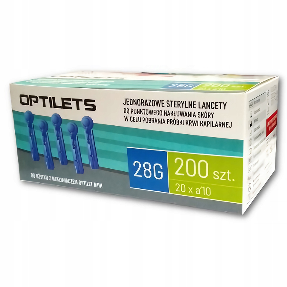 

Lancety do glukometru Optilets Diagnosis 200 szt