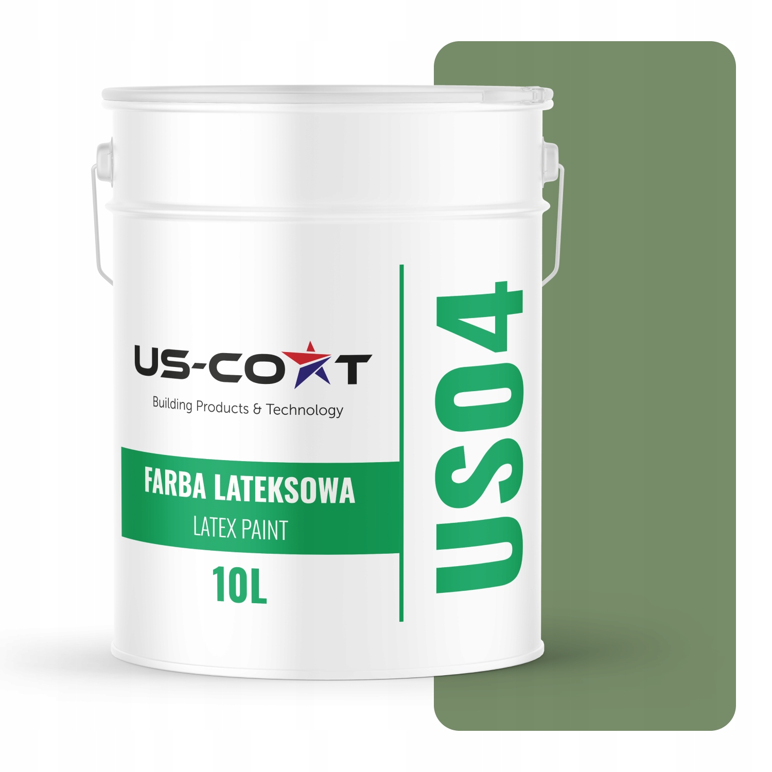 Latexová Farba Zelená Tmavá H2123 10L Hlboká Matná Na Steny Stropov