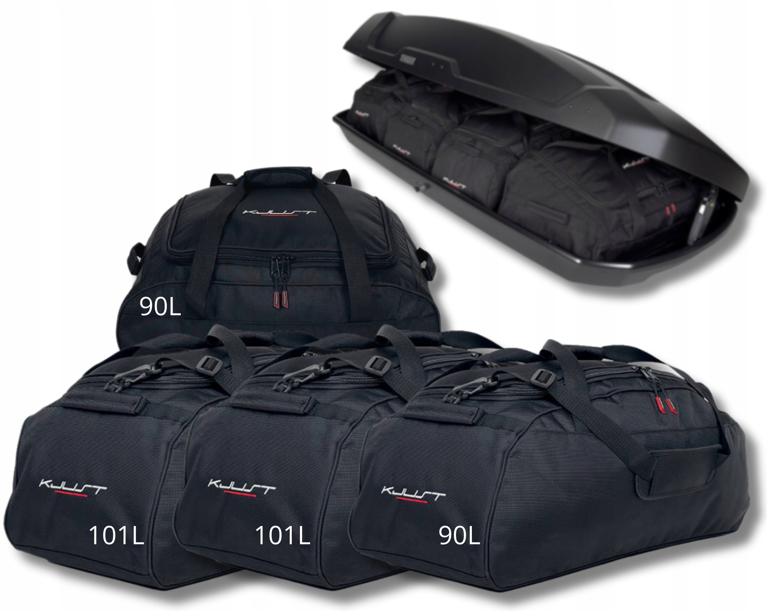 Sada tašiek Kjust do strešného boxu Thule Force Xt XL 4 ks