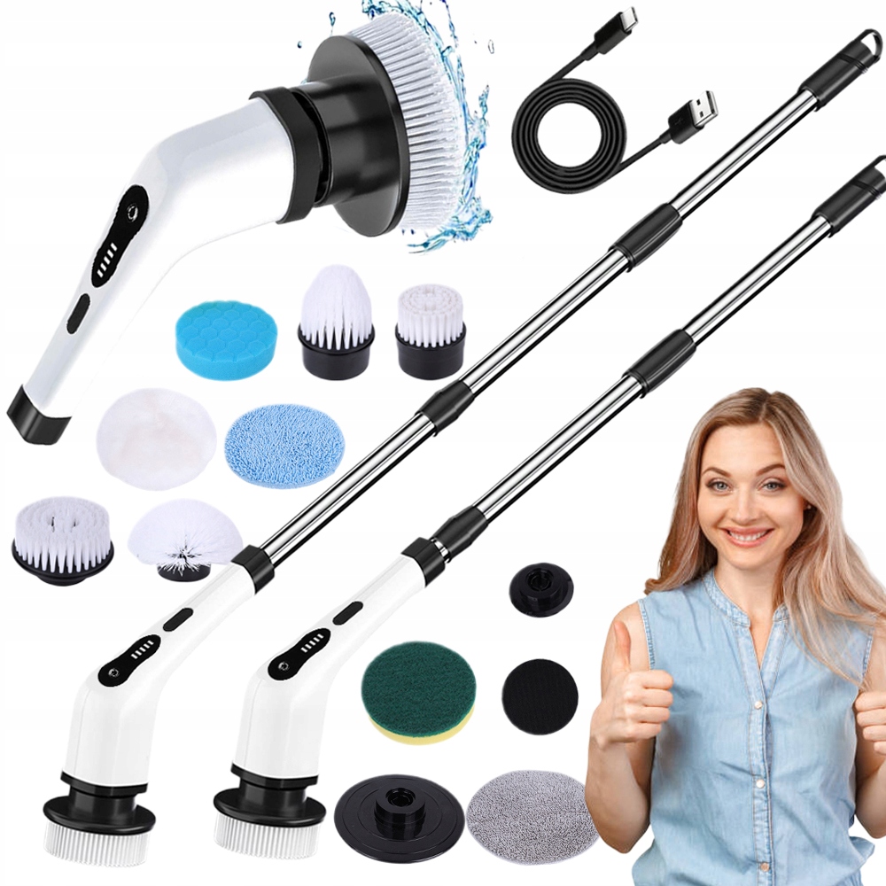 Levně Elektrický Čisticí Kartáč 9 V 1 Na Podlahy