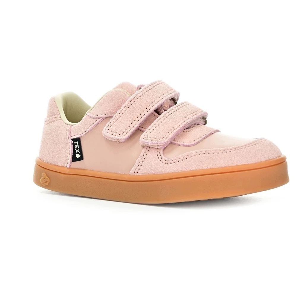 Skórzane Różowe Sneakersy Barefoot Dziecięce Bundgaard Corey 25