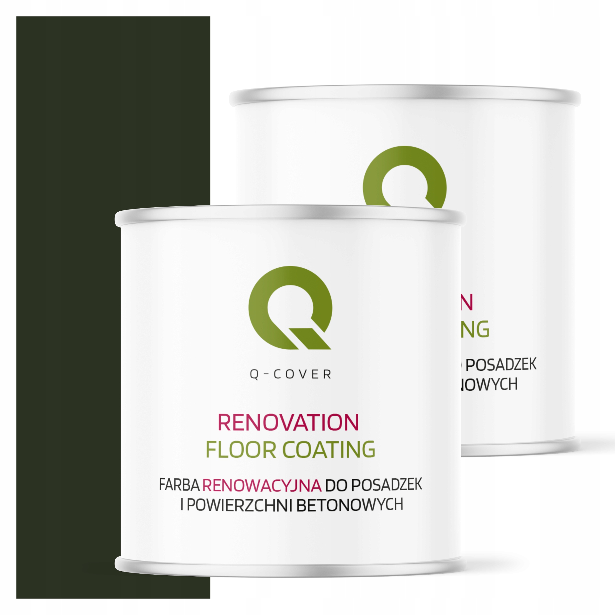 Ochranná farba na podlahy Renovačná Fľašová Zelená 6007 Polomatná 2,5