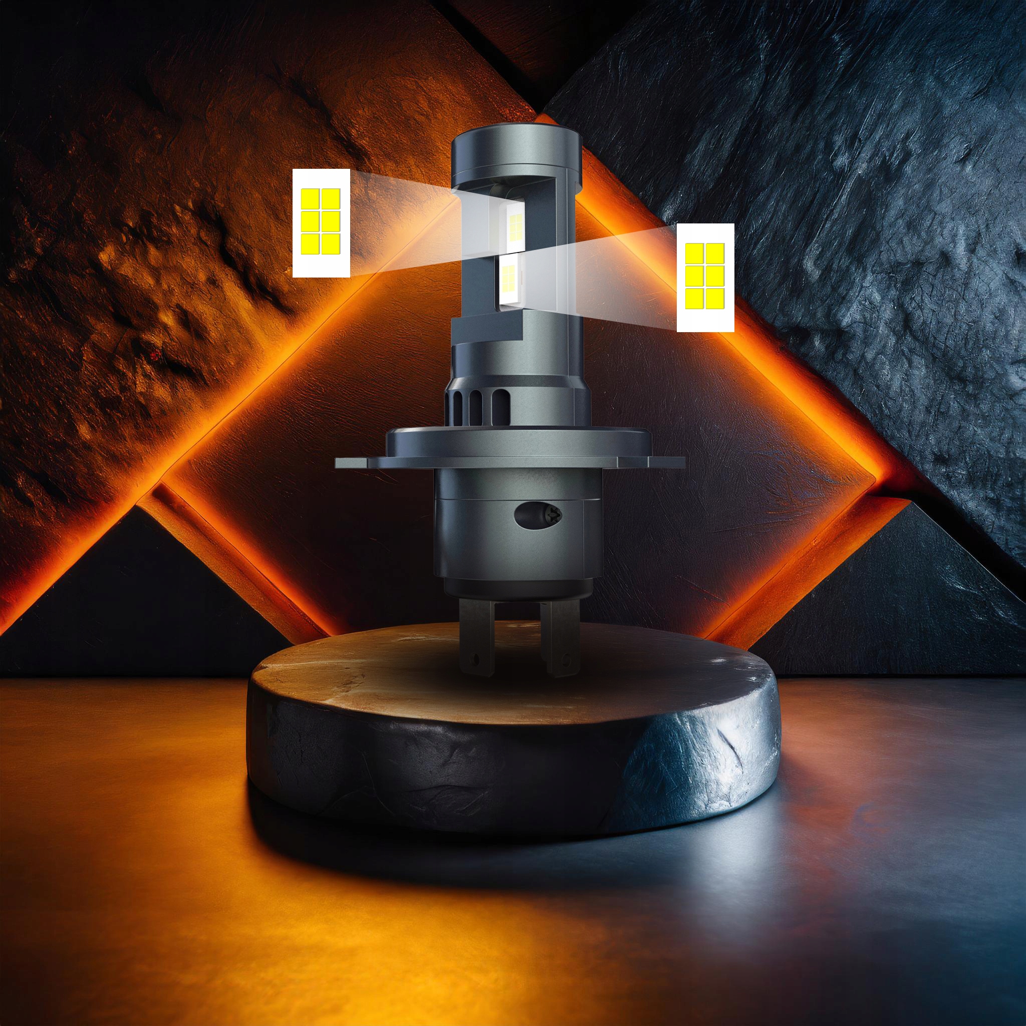 Żarówki H4 LED 2x ŻARÓWKA canbus 1:1 MOCNE 6000K XENO WHITE N GENERACJA CSP Typ żarówki H4