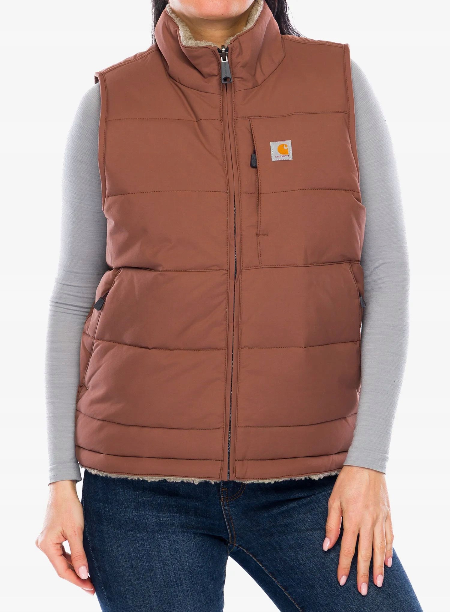 Dámská vesta Carhartt Relaxed Fit Montana Insulated Vest nutmeg S