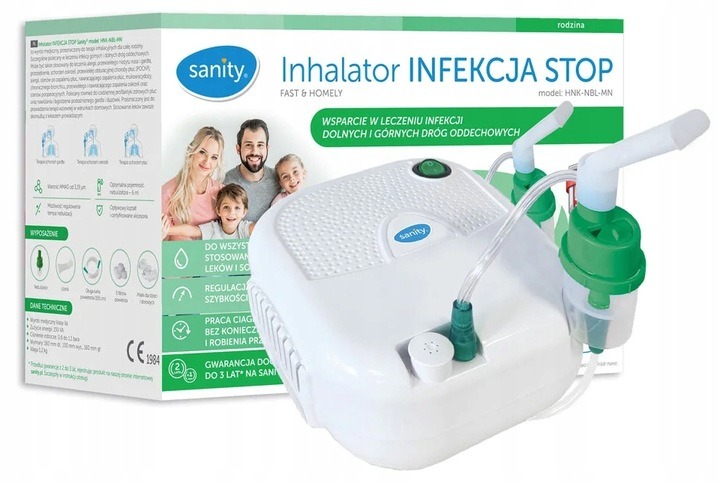 Inhalator Sanity Infekcja Stop alergia do Pracy Ciągłej
