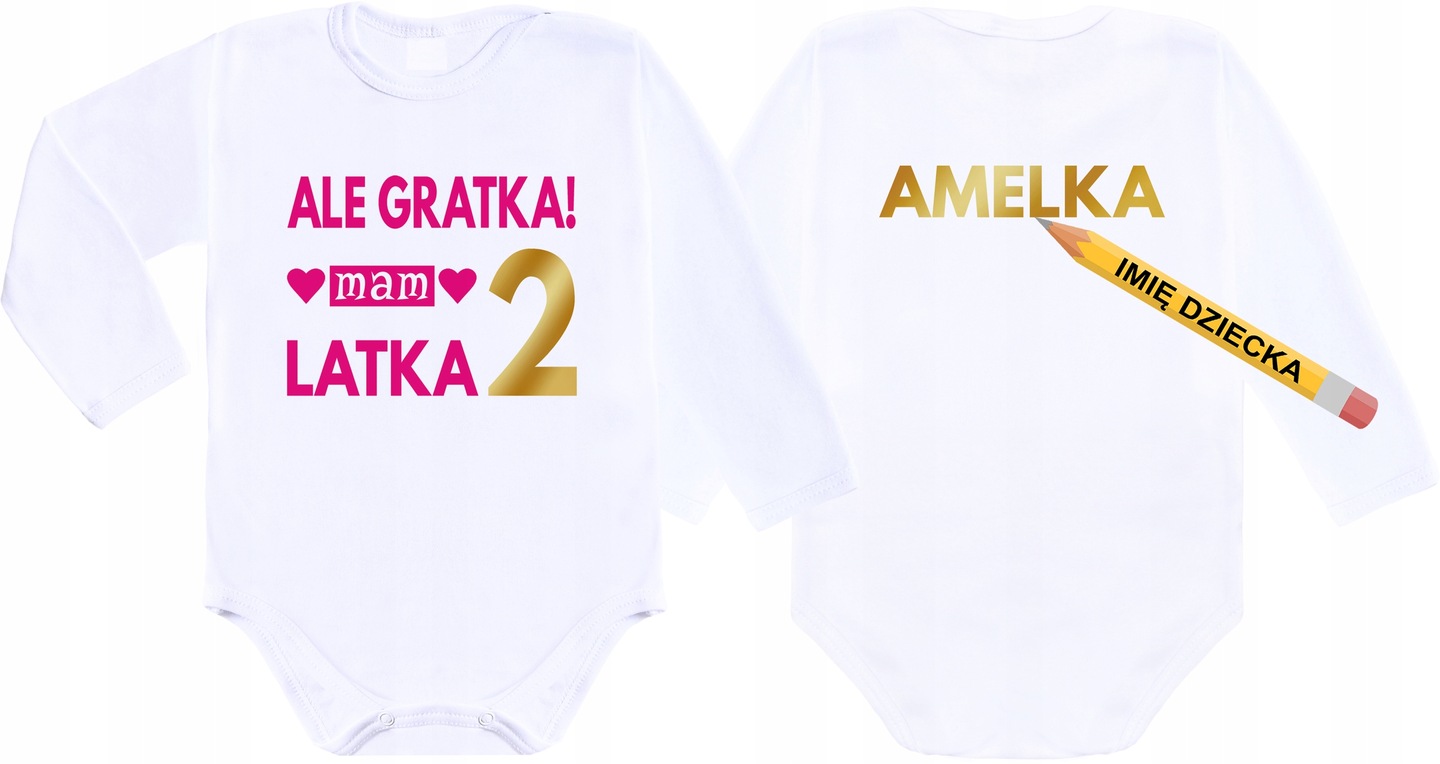 

Body Urodziny Ale gratka mam 2 latka Imienne r. 98