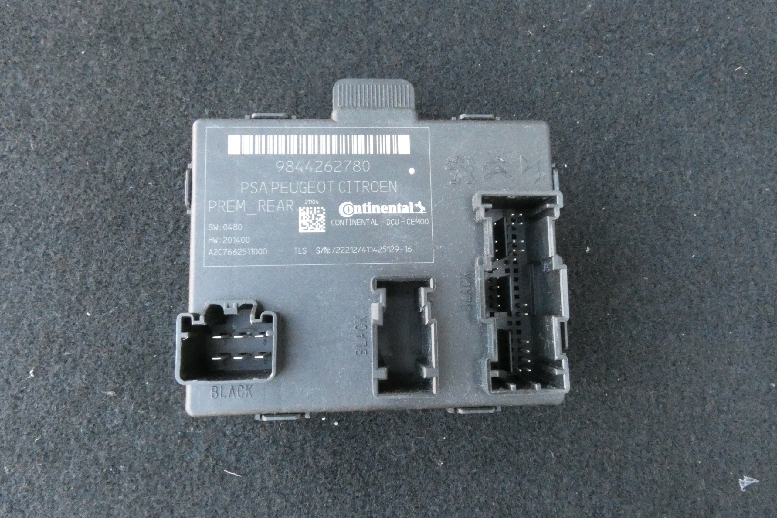 Module Central de la serrure DS4 9844262780 9844262680 9844261880