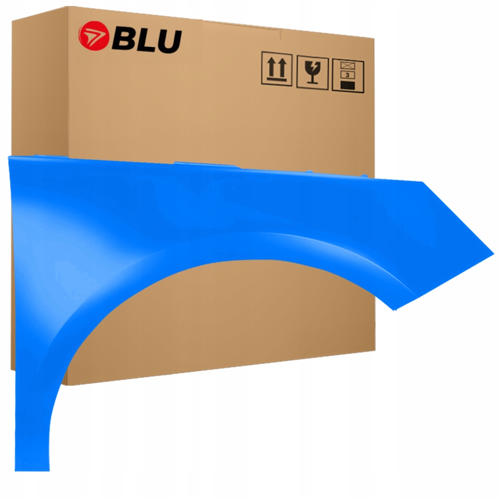 Blu Blatník Audi A1 8X LV5C pravý modrý 10-18 přední