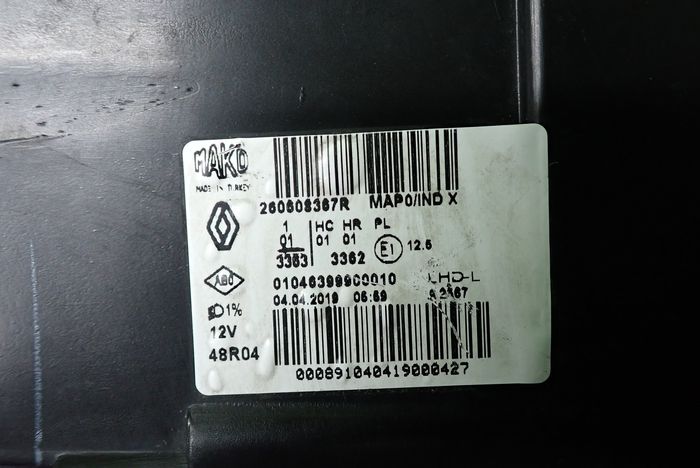 RENAULT CLIO IV LIFT 16- reflektor left light left