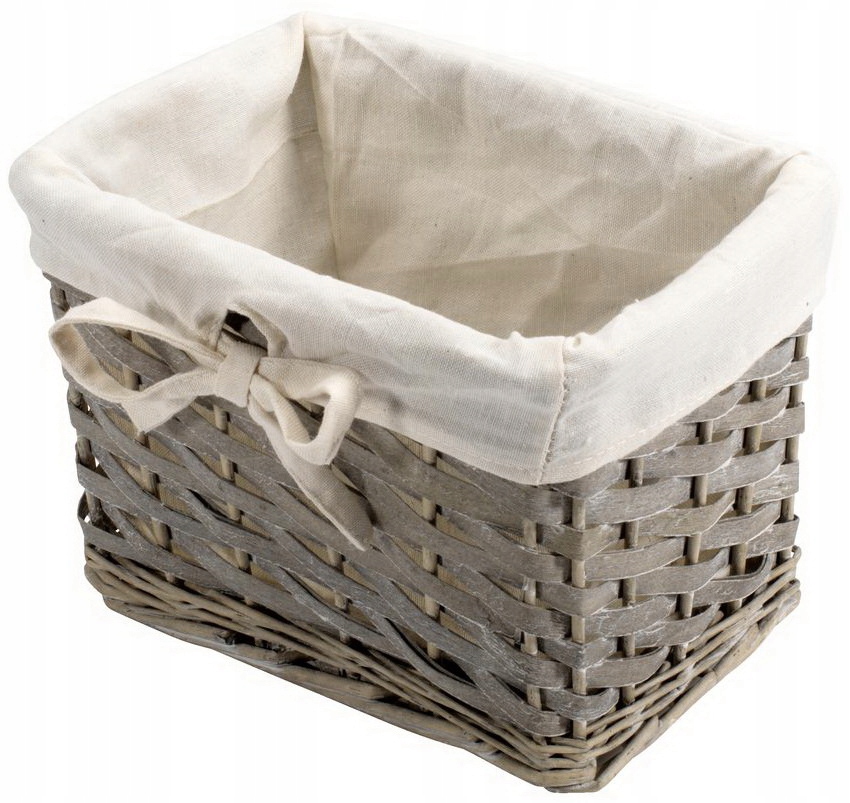 MINI KOSZYCZEK KOSZ WIKLINOWY KOSZYK ŁAZIENKOWY Z WYŚCIÓŁKĄ 22x16x15 Marka Karin