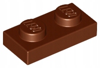 

Lego 3023 Brązowa (reddish) 1x2 płytka plate Nowy